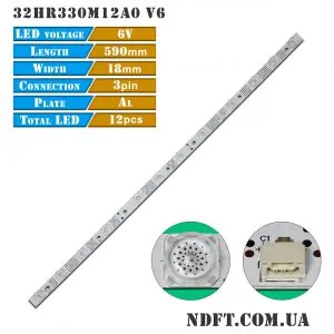 LED подсветка 32HR330M12A0 V6 01