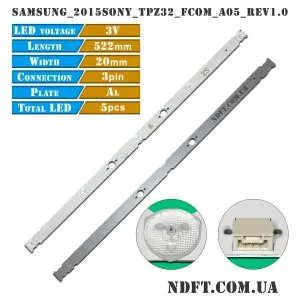 LED подсветка SAMSUNG-2015SONY-TPZ32-FCOM-A05-REV1.0 01