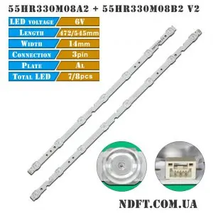 LED подсветка 55HR330M08A2 55HR330M08B2 01