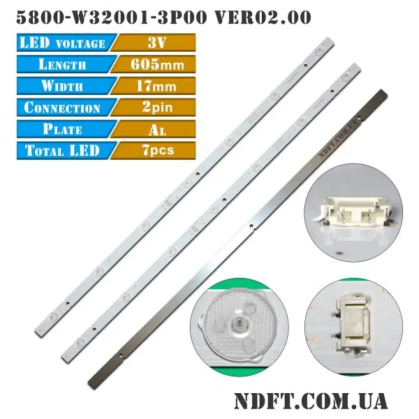 LED подсветка 5800-W32001-3P00 Ver02.00 01