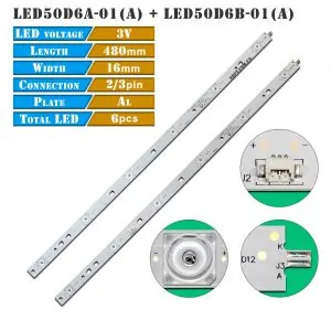 LED подсветка LED50D6A-01(A) LED50D6B-01(A) 01