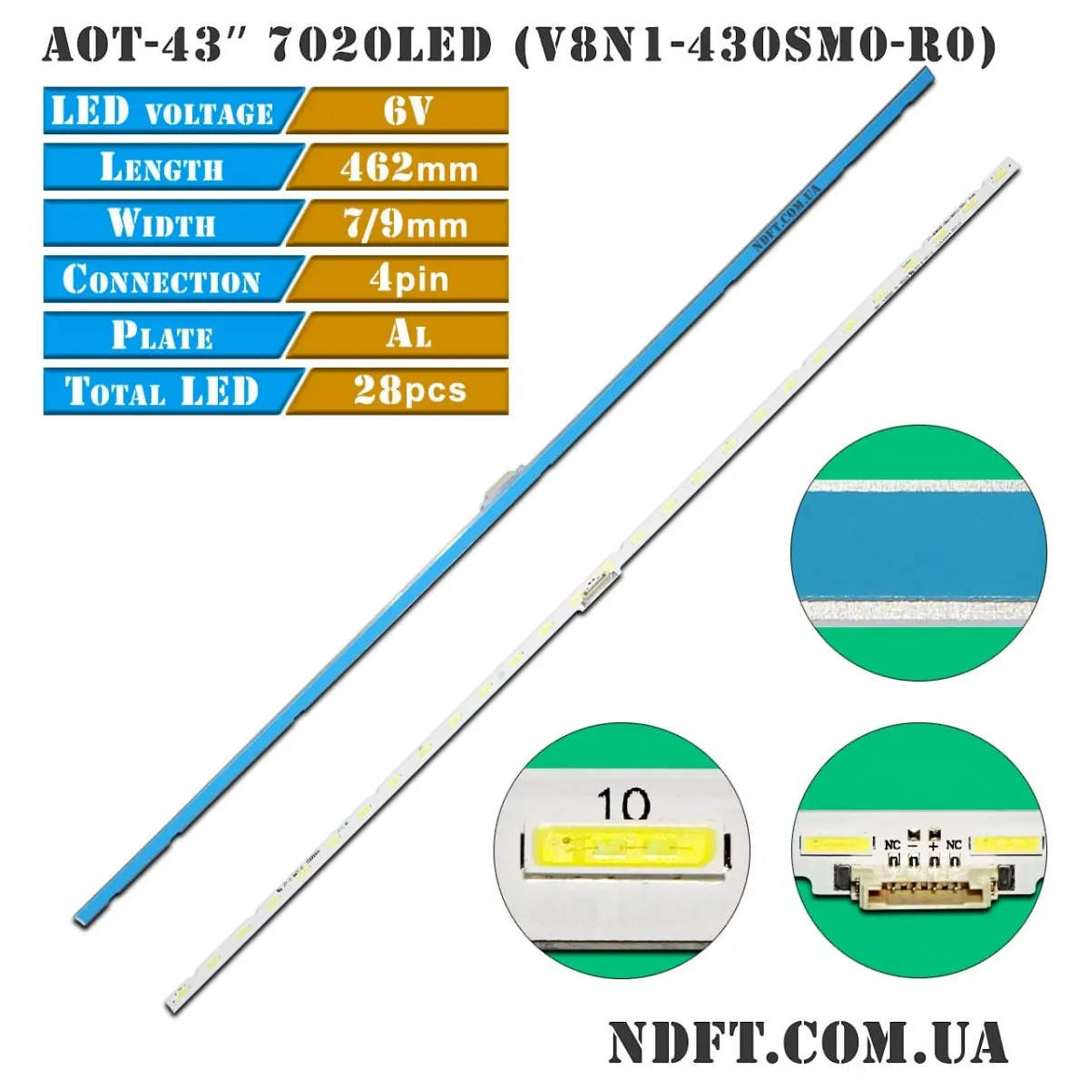 AOT-43″ 7020LED (V8N1-430SM0-R0, LM41-00606A, 43″-NEWEDGE-28ea-180223-7020, BN96-45954A, BN96-46053A, BN61-15482A) 01