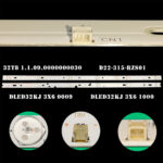 DLED32KJ 3X6 0009 (6LED 582mm 3V, DLED32KJ 3X6 1000, KZ-320-306-pitch 110mm L:581.9*17*1.0mm) – LED подсветка TV Supra 32″ (комплект) – Фото №4