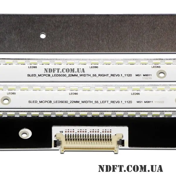 J6L4-550SMA-R2 + J6L4-550SMB-R2 112LED (SLED-MCPCB-LED5030-22MM-WIDTH-55-LEFT/RIGHT-REV0.1, 55-5030-LED-MCPCB-L/R) 02