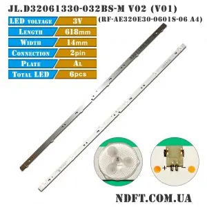 LED подсветка RF-AE320E30-0601S-06 JL.D32061330-032BS-M 01