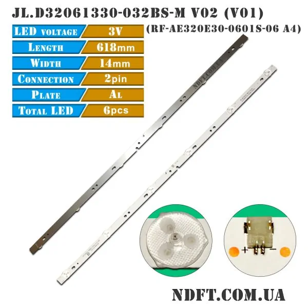 LED подсветка RF-AE320E30-0601S-06 JL.D32061330-032BS-M 01