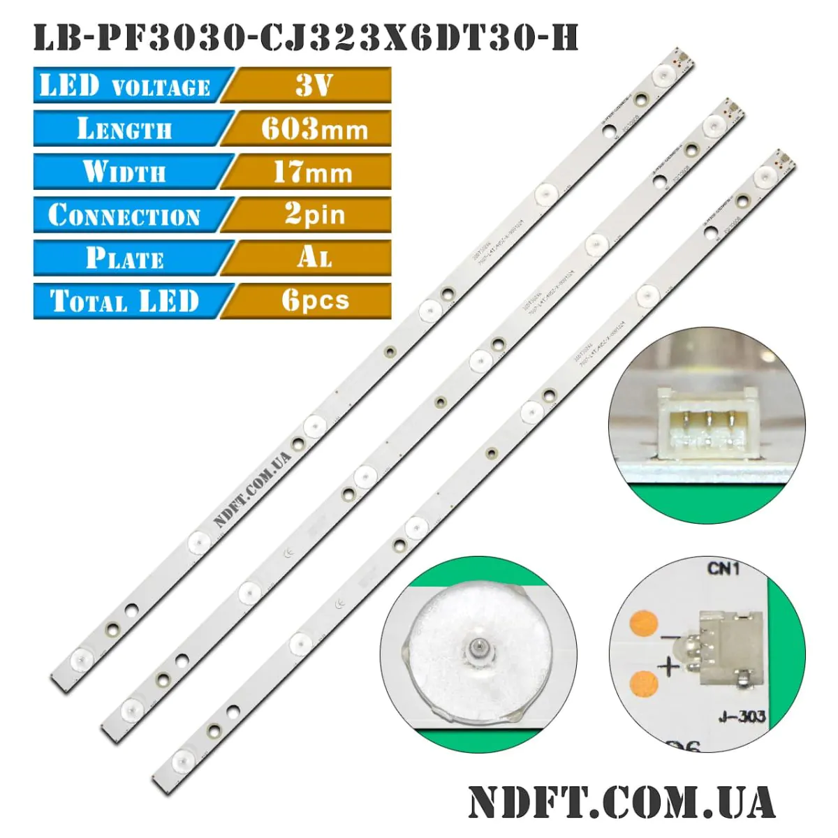 LED подсветка LB-PF3030-CJ323X6DT30-H 32DT302X6 01