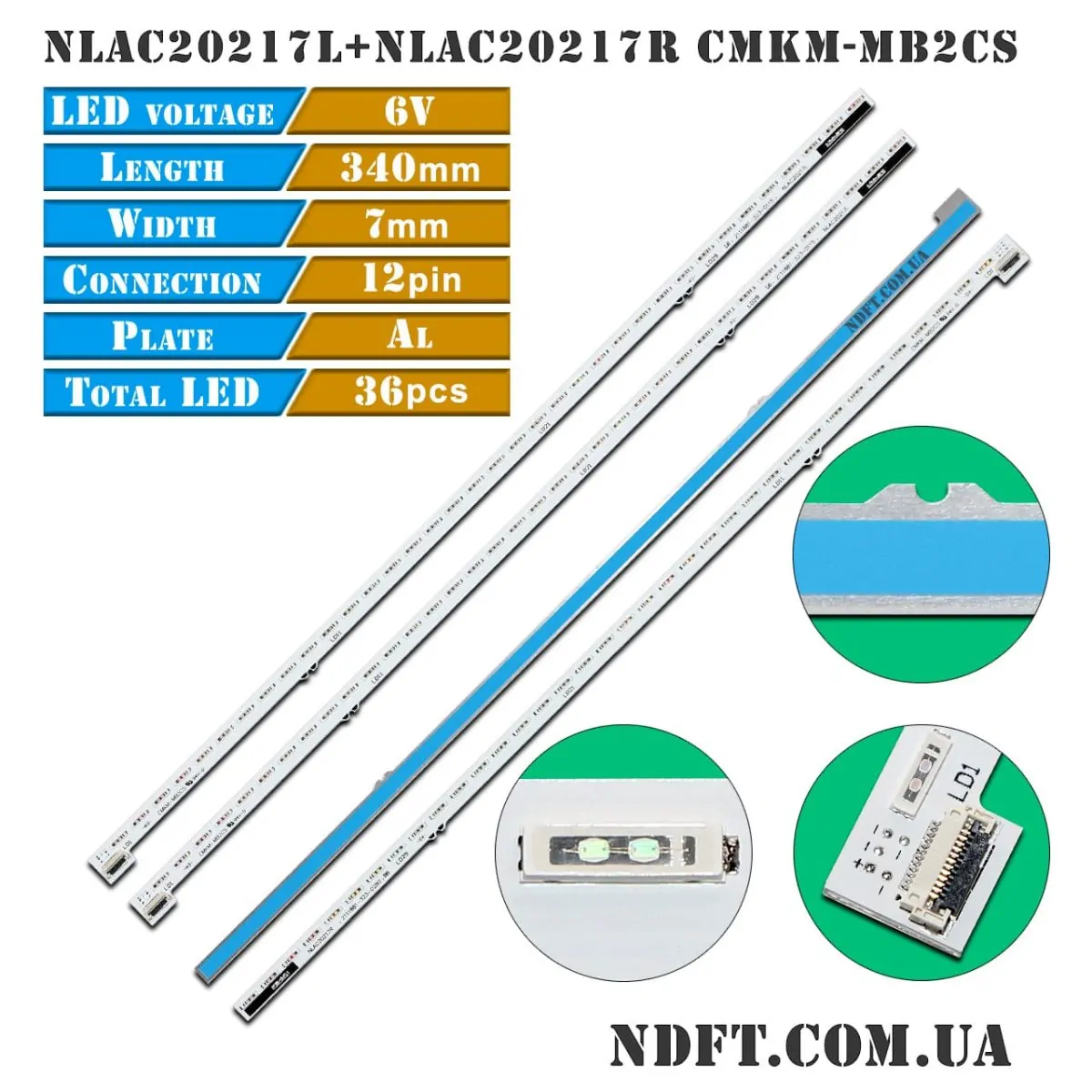 LED подсветка NLAC20217L NLAC20217R 01