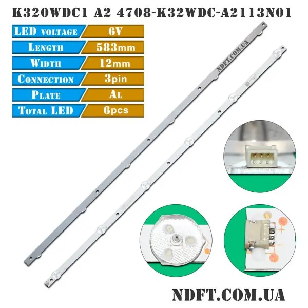 LED подсветка K320WDC1 4708-K32WDC-A2113N01 01