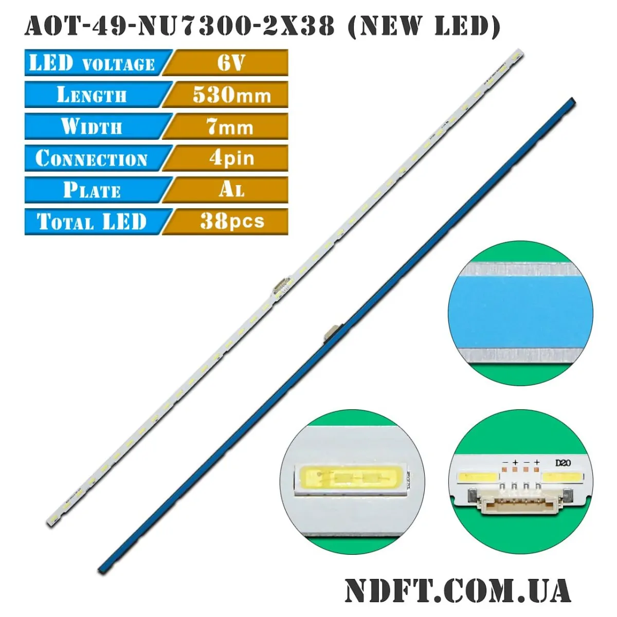 AOT-49″ 7020LED (AOT-49-NU7300-2X38, STS490A81, JL.E490K2330-408BS-R7P-M-HF, AOT_49_NU7300_NU7100, BN61-15483A, BN96-45953A, BN96-45953B, BN96-46045A) 01