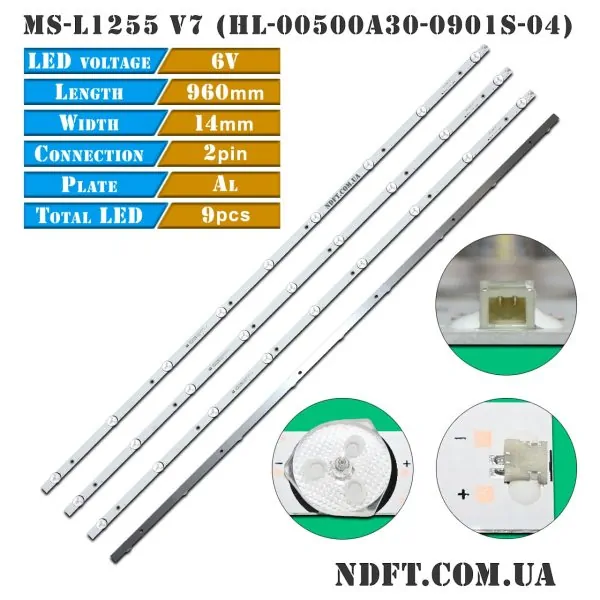 LED MS-L1255 V7 HL-00500A30-0901S-04 01