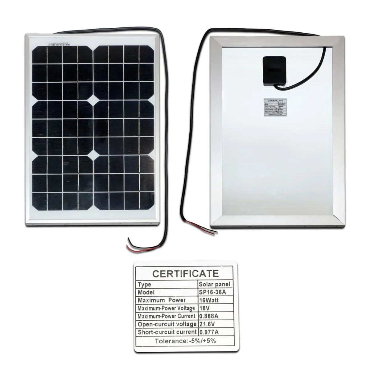 solar panel 16W 18V sp16-36a 03