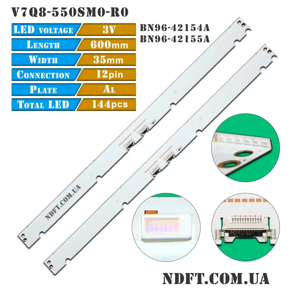 LED подсветка V7Q8-550SM0-R0 BN96-42154A/BN96-42155A 01