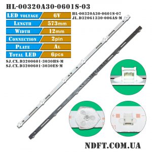 LED подсветка HL-00320A30-0601S-03/07 JL.D32061330-006GS-M 01