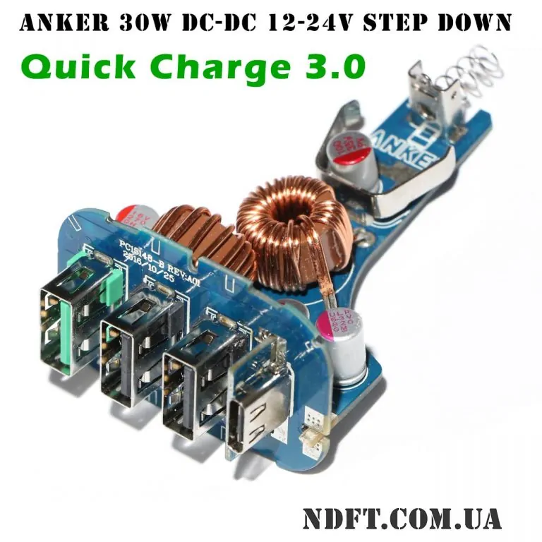 ANKER понижающий DC-DC 12-24V 30W USB QC3.0 01