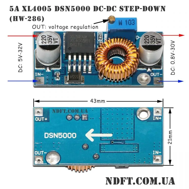 DC-DC XL4005 DSN5000 HW-286 01