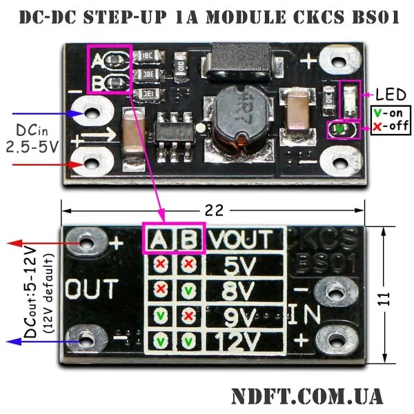 dc-dc step-up CKCS BS01 01