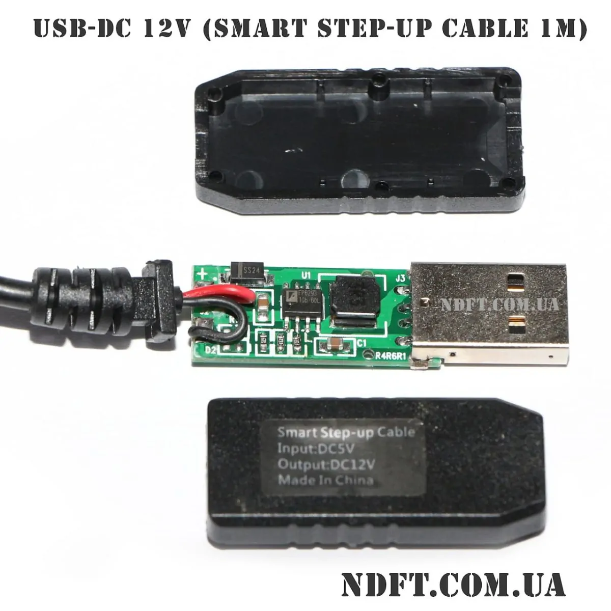 USB-DC 12V кабель питая от USB 04