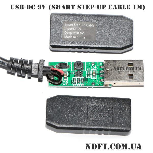 USB-DC 9V кабель питая от USB 03