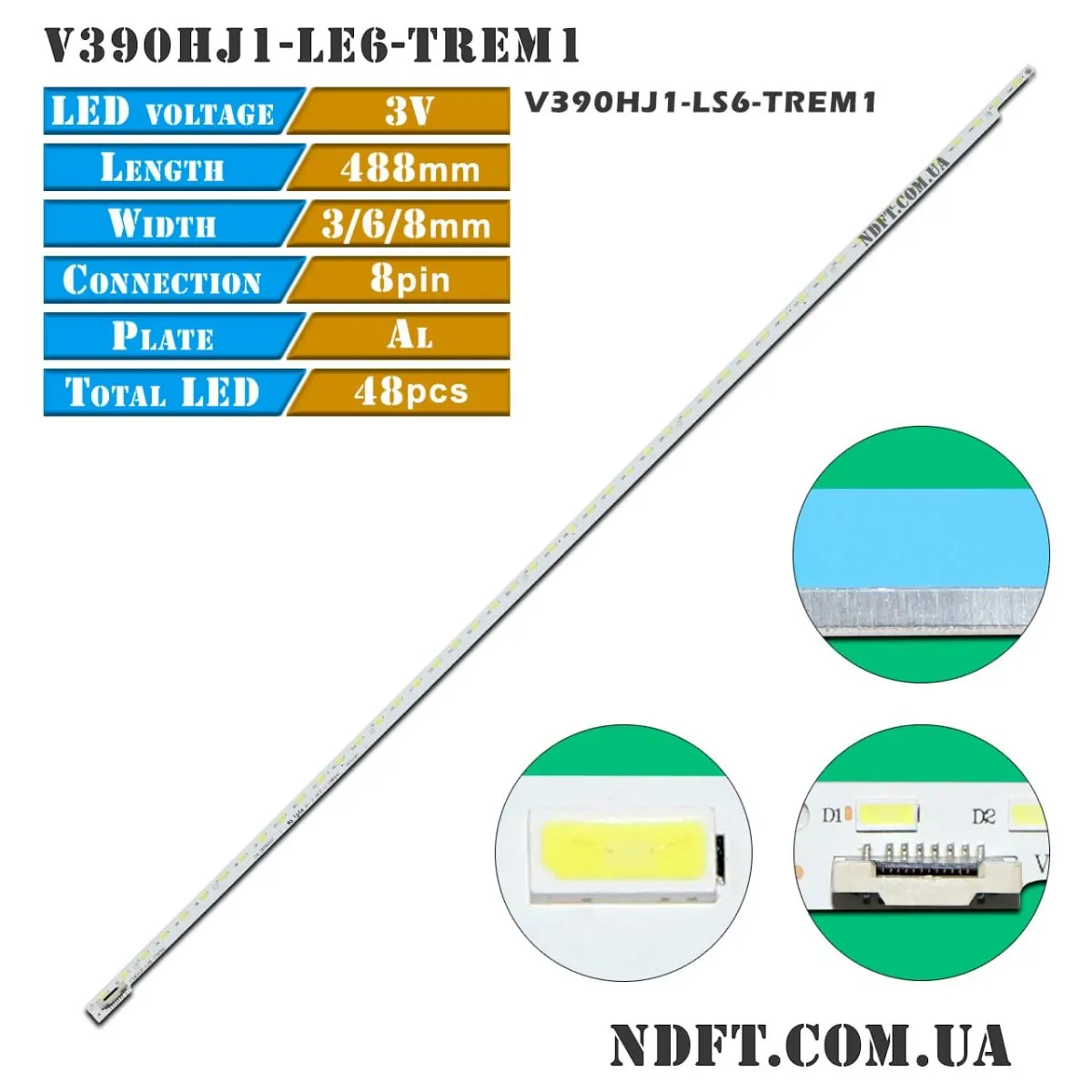 LED подсветка V390HJ1-LE6-TREM1 V390HJ1-LS6-TREM1 01