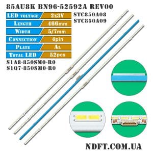 LED 85AU8K BN96-52592A REV00 S1A8-850SM0-R0 S1Q7-850SM0-R0 BN96-52583A STC850A08 STC850A09 01