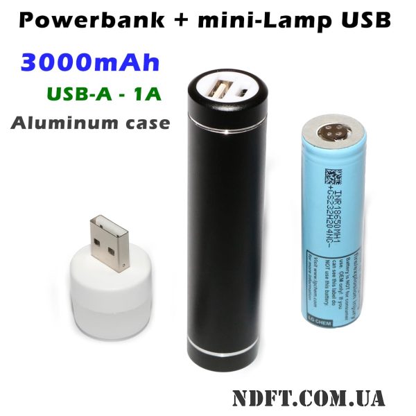 Портативный повербанк 3000mAh aluminum 01