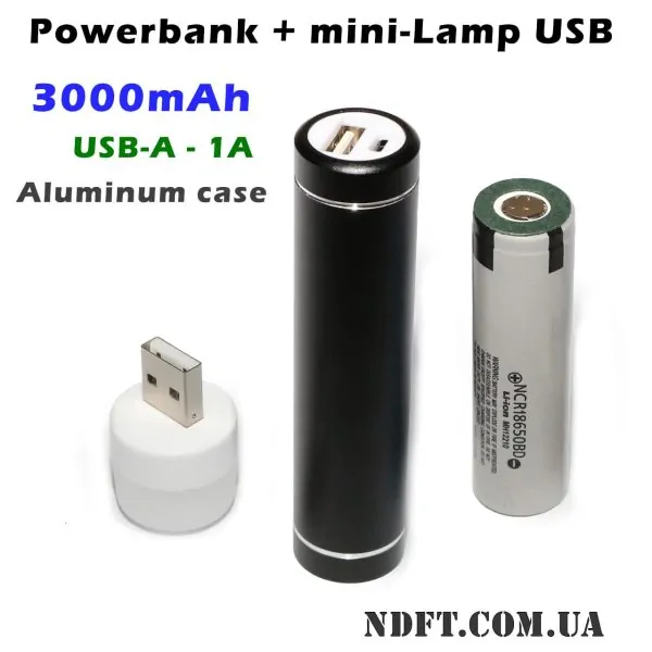 Портативный повербанк 3000mAh aluminum 02