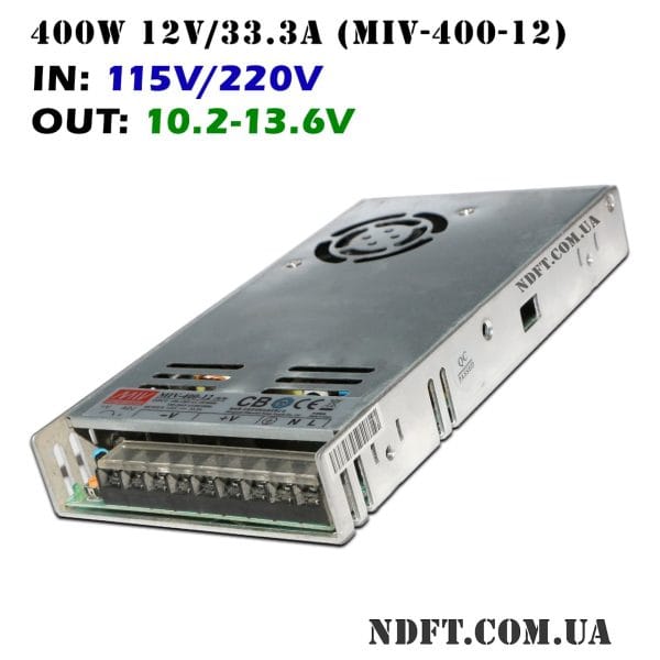 БП 400W 12V/33.3A MIV-400-12 APS-400-12 JLV-12400K ARS-400-12 01