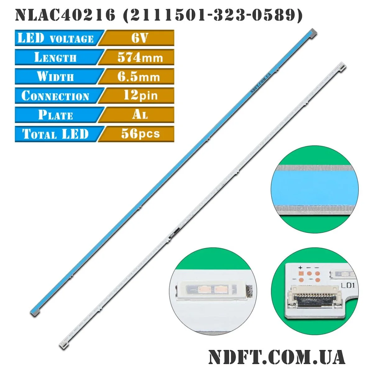 LED NLAC40216 2111501-323-0589 P8501G001 01