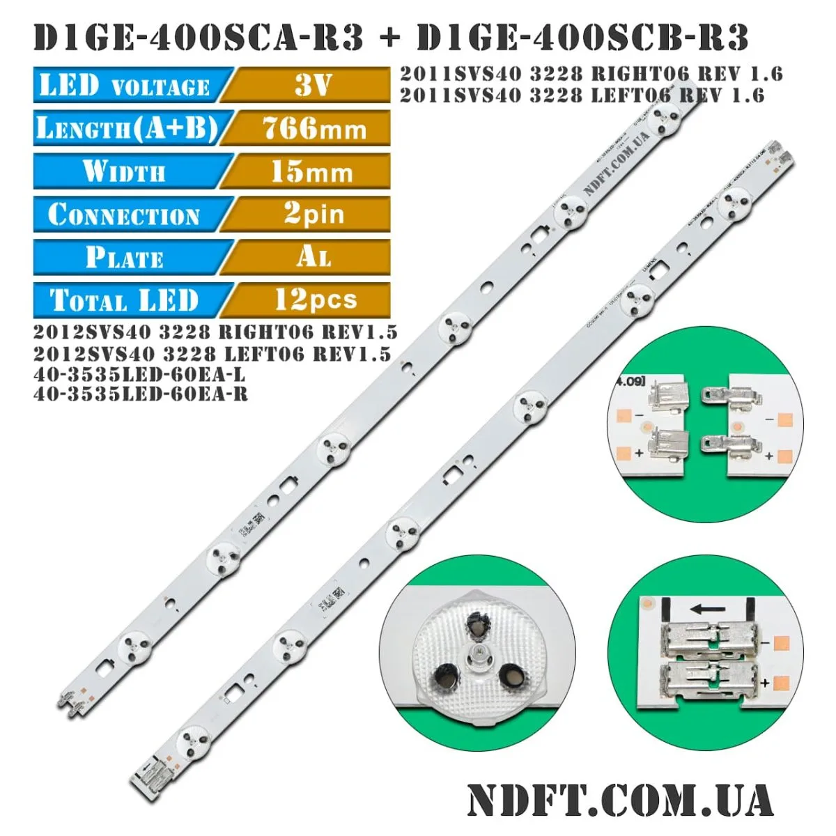 D1GE-400SCA-R3 D1GE-400SCB-R3 40-3535LED-60EA-L/R, 2012SVS40 3228 LEFT06/RIGHT06 01