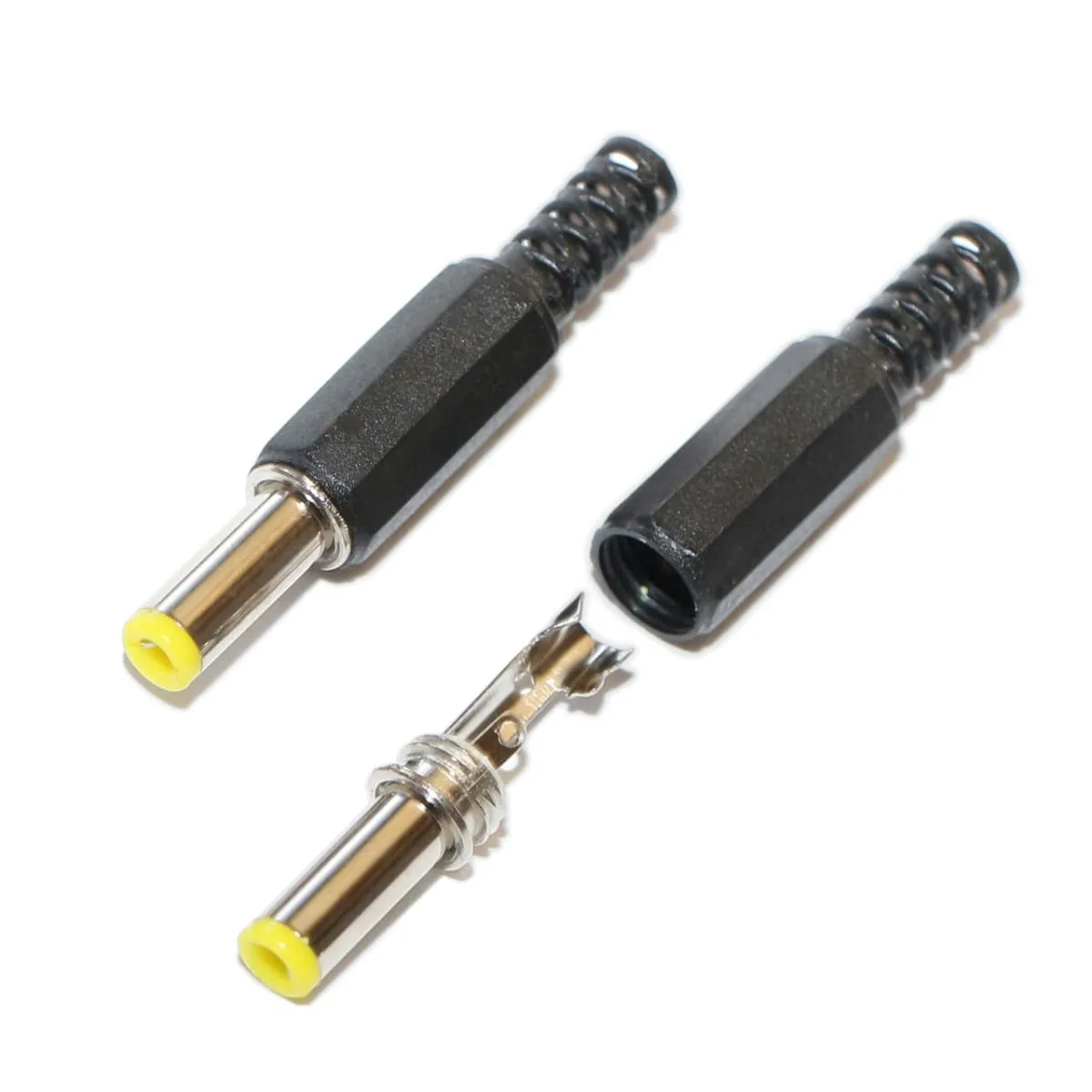 Штекер живлення DC-jack 5.5х2.1mm (50mm) пластиковий корпус 03