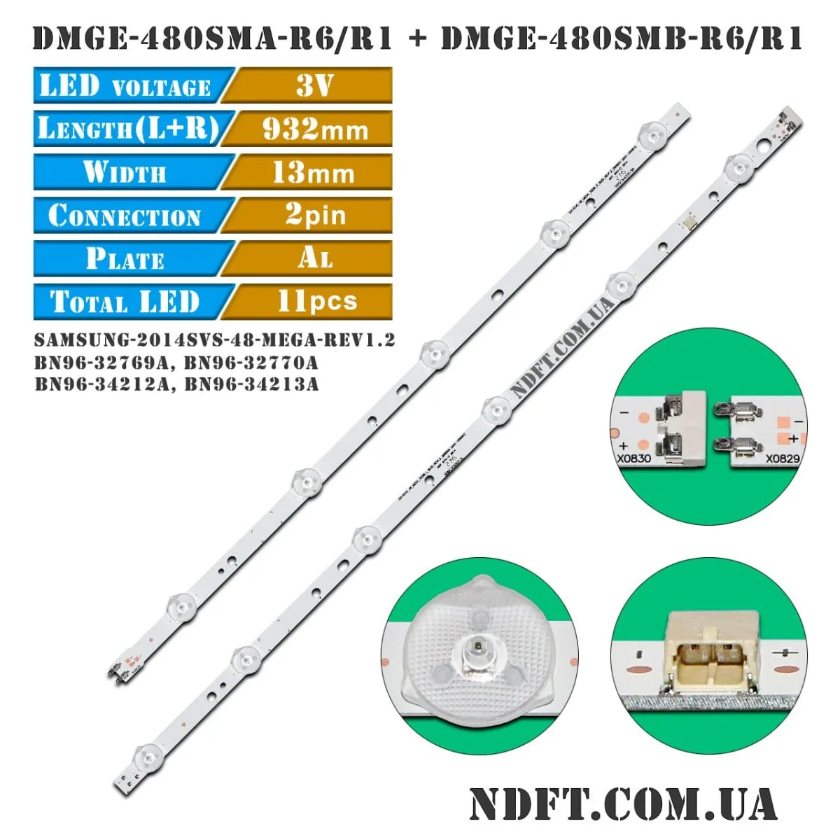 DMGE-480SMA-R6/R1 + DMGE-480SMB-R6/R1 (Samsung 2014SVS 48 MEGA 3228 L/R 6LED/5LED REV1.2, LM41-00091E, LM41-00090Z, BN96-32769A, BN96-32770A BN96-34212A, BN96-34213A) 01