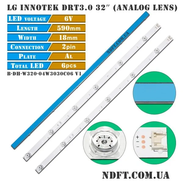 B-DH-W320-04W3030C06 V1 (B-DH-W320-04W2835C06 V1, LG Innotek DRT3.0 32″ Analog Lens) 01