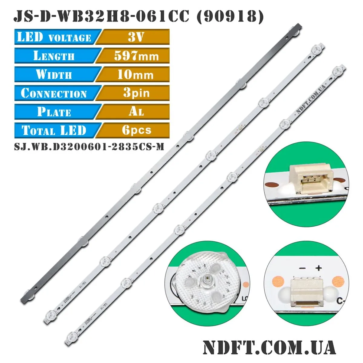 JS-D-WB32H8-061CC 597mm 3V/6LED (SJ.WB.D3200601-2835CS-M) 01