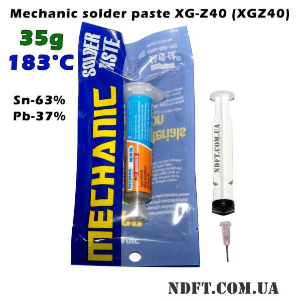 Mechanic XG-Z40 (XGZ40) 10мл/35г – Паяльная паста 01