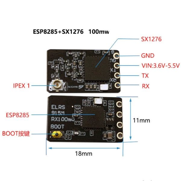 Приемник для FPV дронов BAYCK ExpressLRS 915MHz (ELRS-915M-NANO) 06