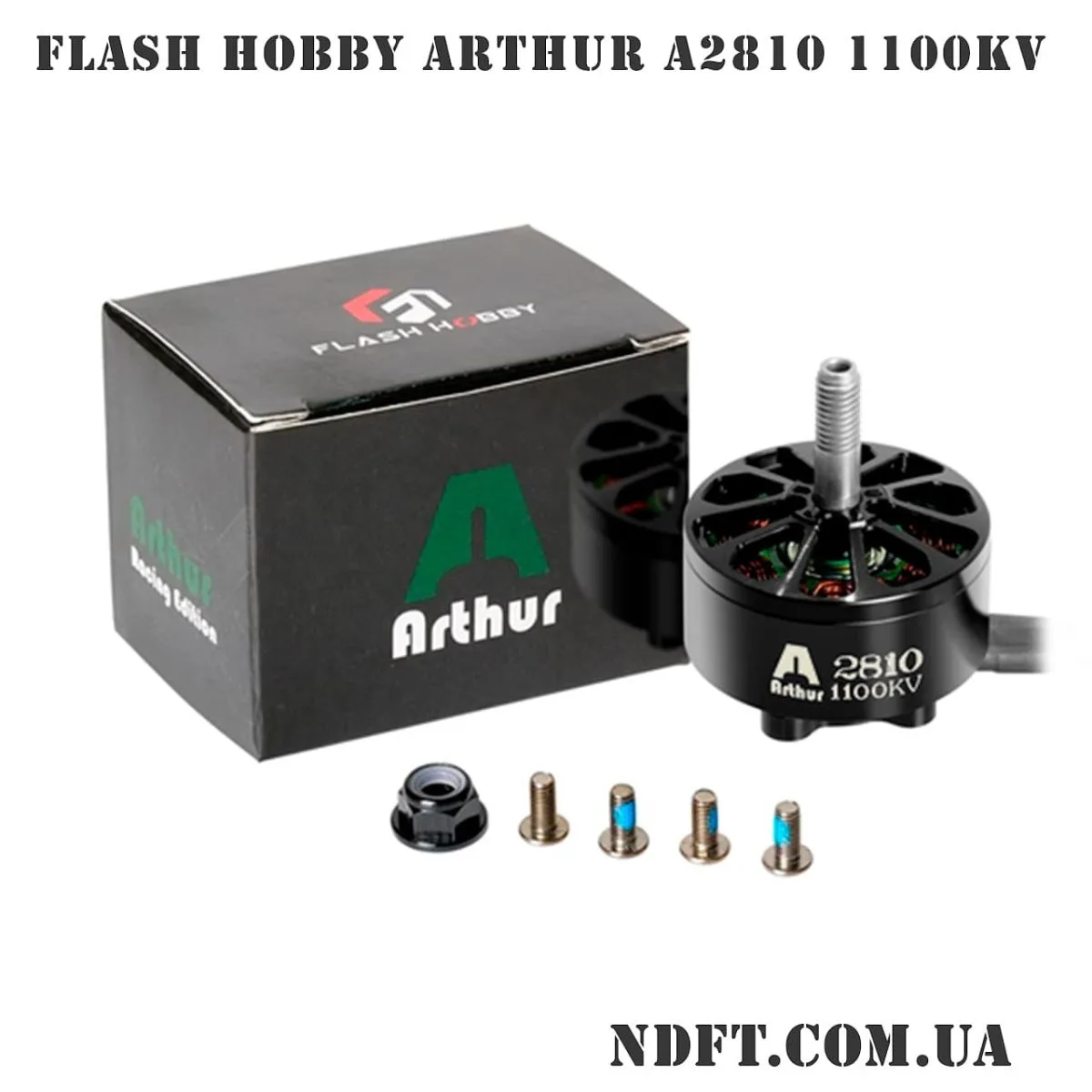 Мотор для FPV дрона Flashhobby Arthur A2810 1100KV Racing edition black (Brushless outrunner) 01