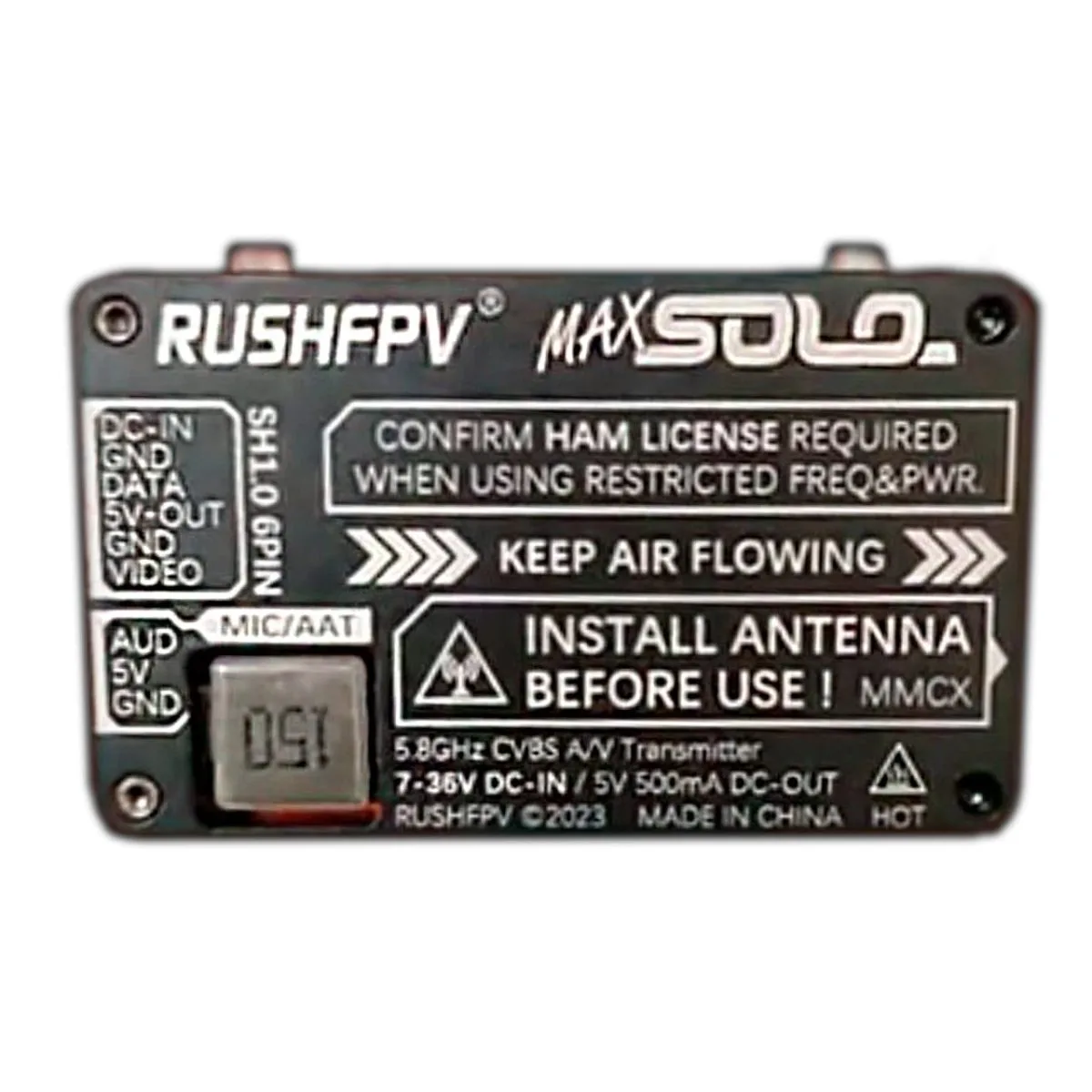 идеопередатчик для FPV дрона RushFPV Rush MAX Solo 5.8GHz VTX (2500 мВт) 07