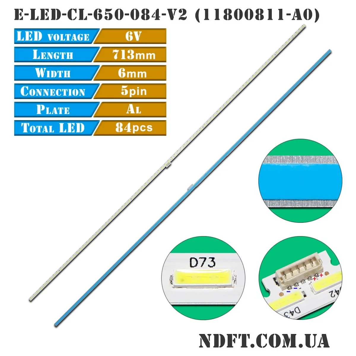 E-LED-CL-650-084-V2 (11800811-A0, 11800823-A0, Philips 65pus6521/12, 65pus7101/12, 65pus7601, 11800823-a0, 650-84-gj0-v0) 01