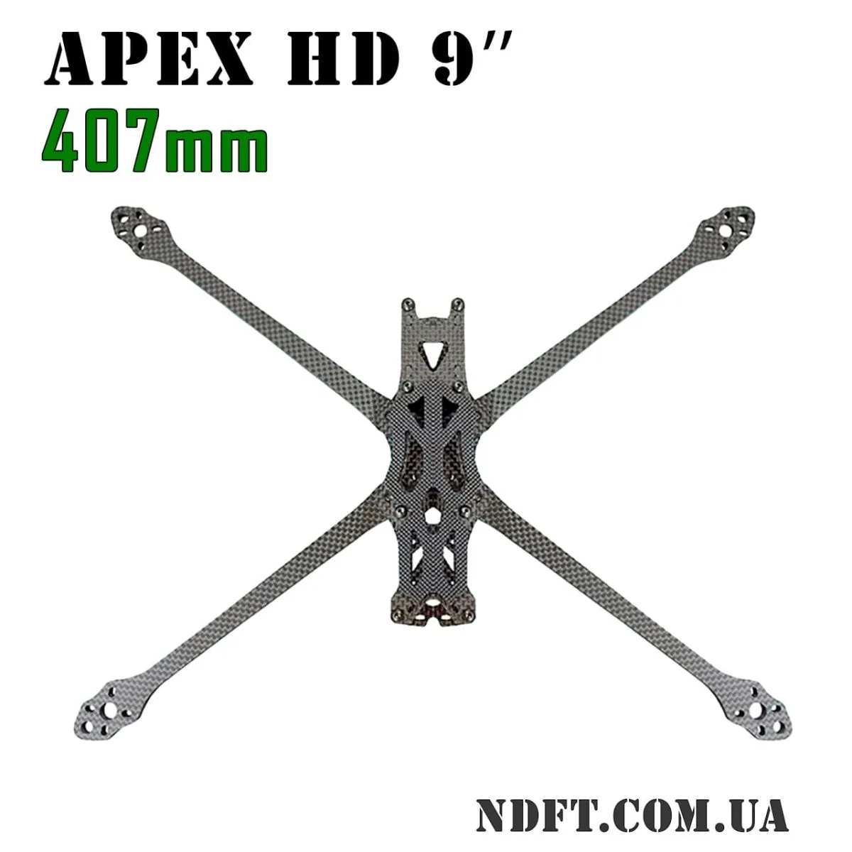 Карбоновая рама квадрокоптера APEX HD 8inch 362mm (набор для FPV дрона) 01