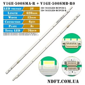 V1GE-500SMA-R0 + V1GE-500SMB-R0 6pin (50NNB 2D-7032LED-MCPCB-L/R, 2012SVS50 7032NNB LEFT76/RIGHT76 2D REV1.1) 01