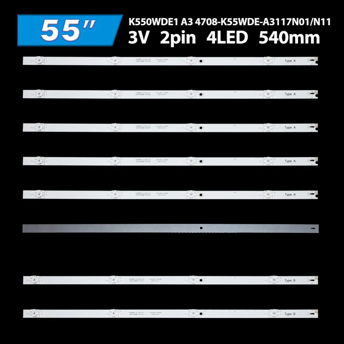 K550WDE1 A3 4708-K55WDE-A3117N01, 4708-K55WDE-A3117N11 A/B (4 LED 4708-K55WDE-A5117N01, 4708-K55WDE-A5117N11) 04