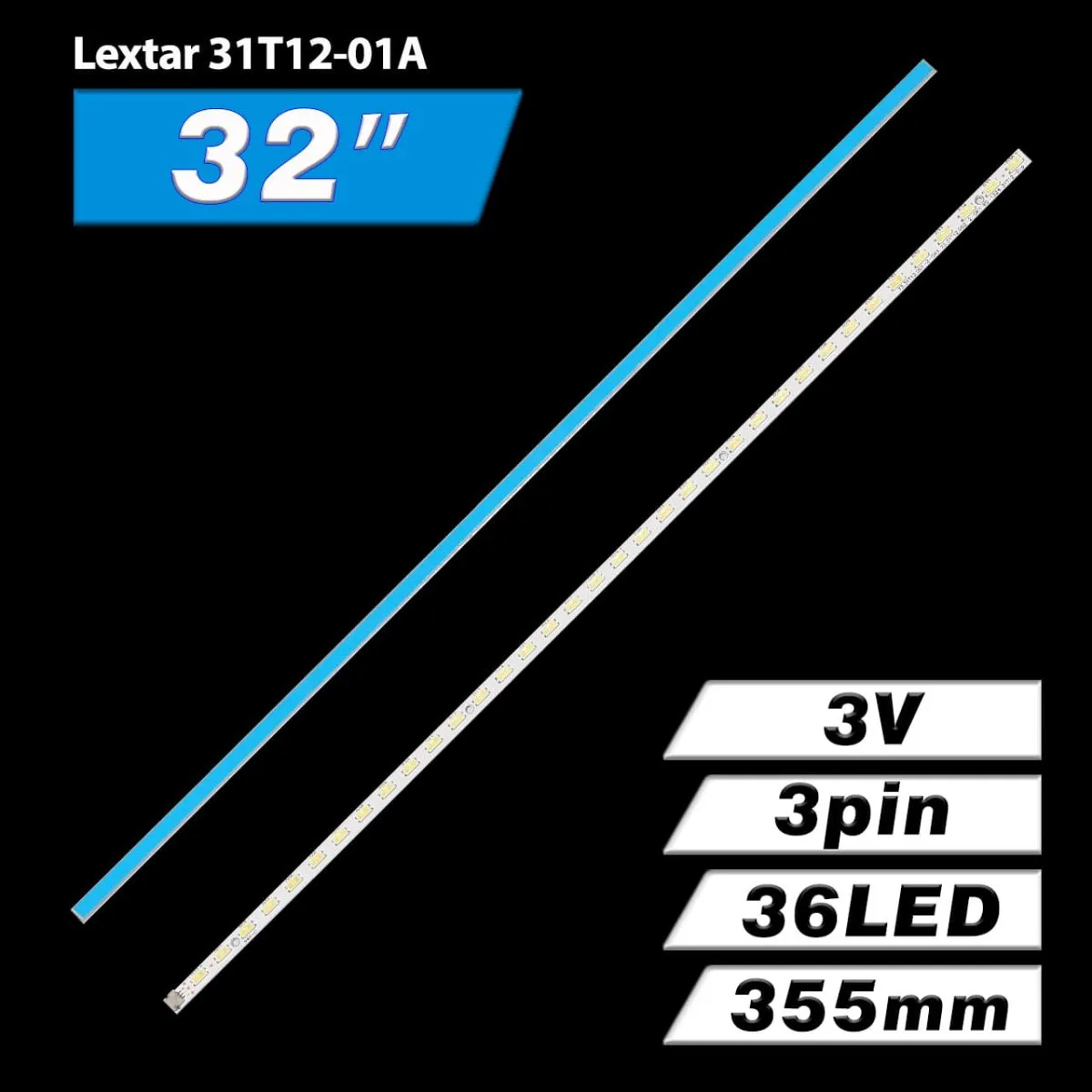 Lextar 31T12-01A 36LED 355mm (T315HW05, 73.31T12.001-2-SK1, 73.31T12.002-2-SK1, Supra STV-LC3277WL) 04