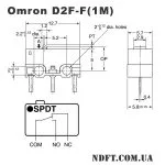 Мікроперемикач для мишки Omron D2F-F 03