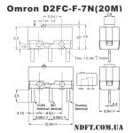 Микропереключатель для мышки Omron D2FC-F-7N(20M) 003