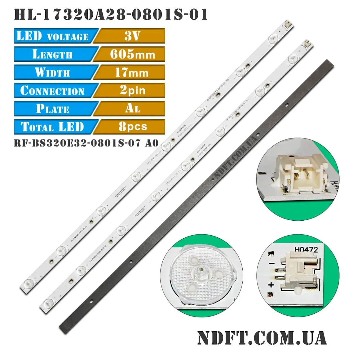 HL-17320A28-0801S-01 (RF-BS320E32-0801S-07, IC-A-HWAI32D235A, ECHOM-32DB-4632DB008-A1, LT008 V1) 01