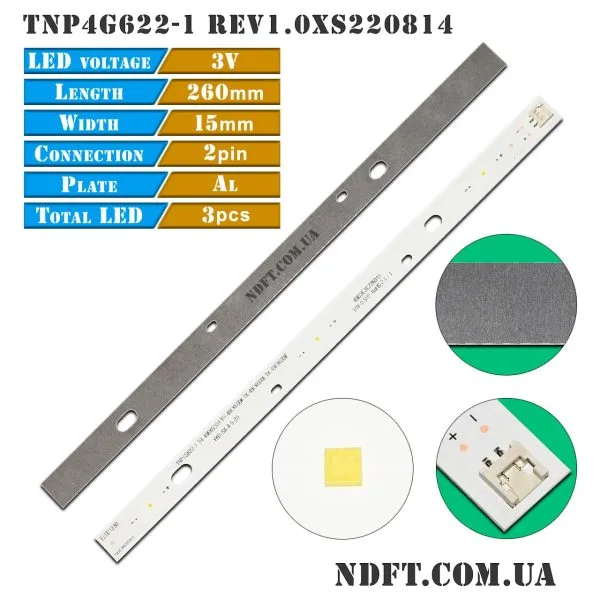 TNP4G622-1 Rev1.0 3LED (Panasonic TH-49EX600H, TH-49EX600K, TX-49EX600K, TX-49EX600E, TXFZL56KFCX) 01