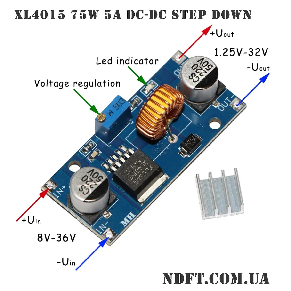 Модуль DC-DC 5A/75W на XL4015 01