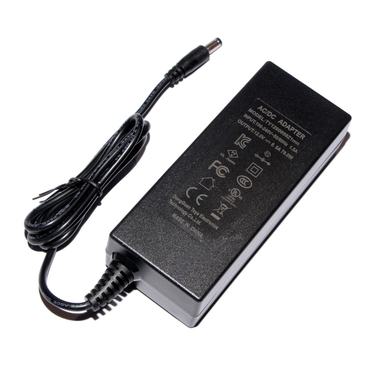 Блок питания 12V/6.5A 78W DC-jack 5.5x2.1mm от сети 220VAC (CEE-7/16-C 2pin) 03