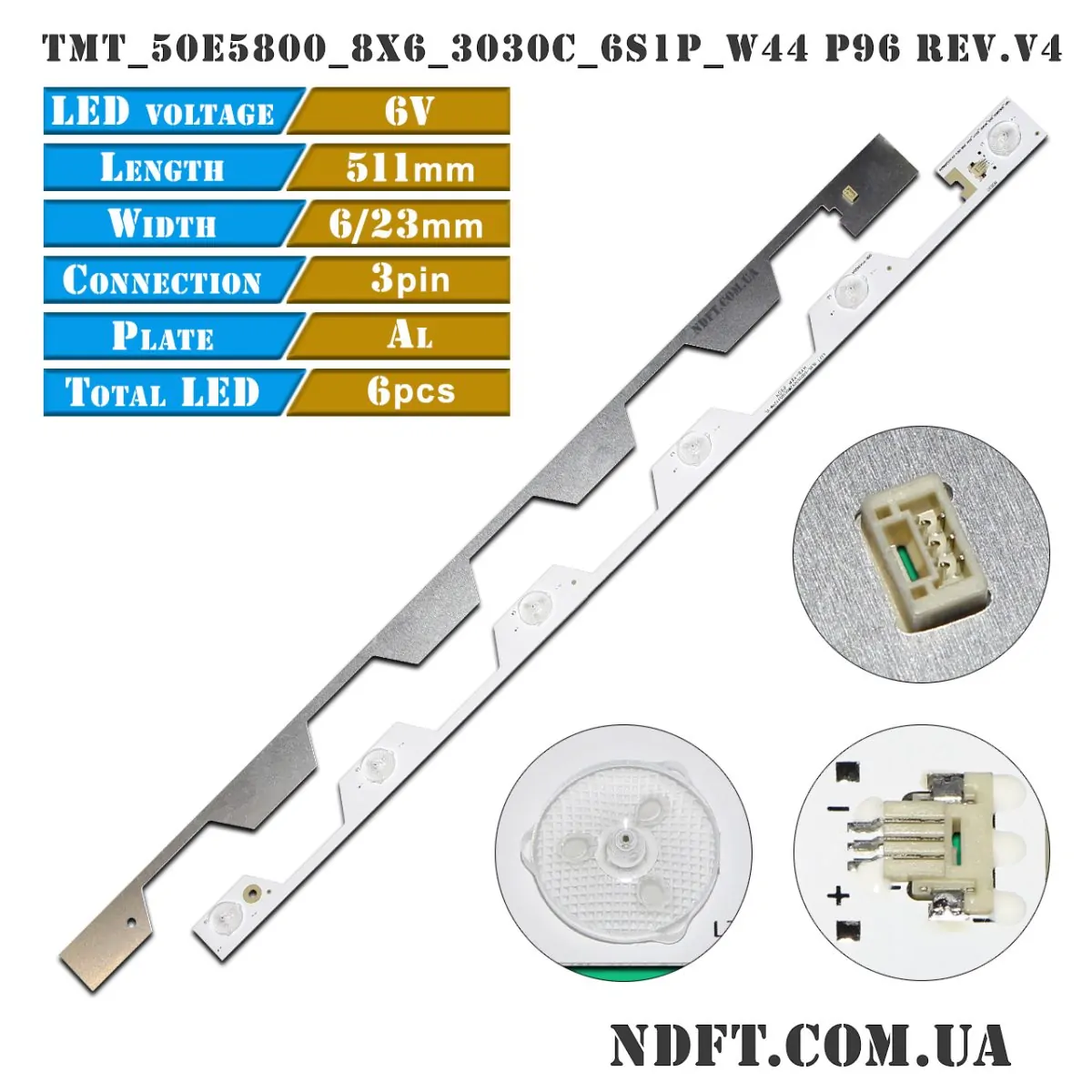 50E5800 JB 50HR330M06A2 V0 6LED (TMT_50E5800_8X6_3030C_6S1P_W44 P96 REV.V4, 006-P1K3420A, TMT-50E5800-8X6-3030C-6S1P-W44) 01